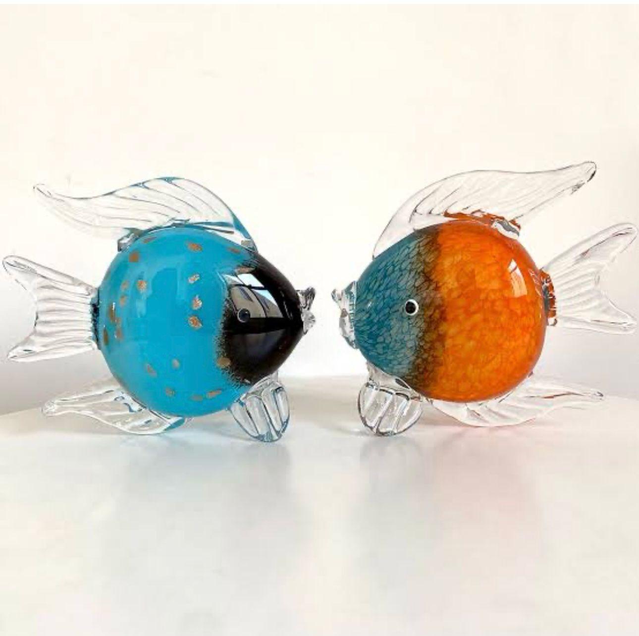 Murano Glass Fish Sculpture Style 3